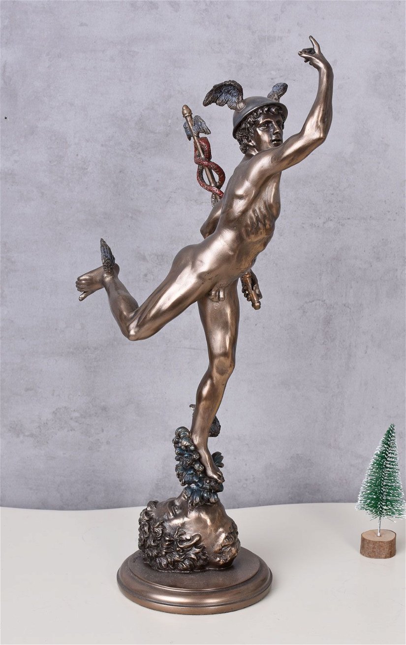 Hermes  - statueta din rasini cu un strat ceramic