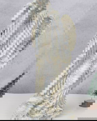 Inger cu val  - statueta din rasini cu un strat ceramic