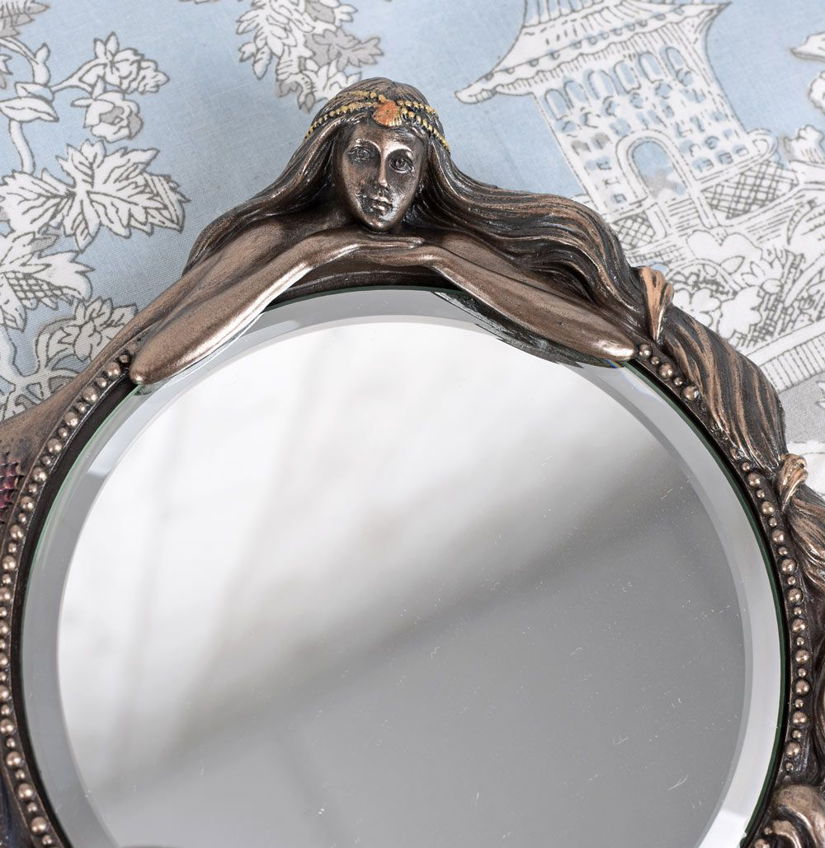 Oglinda Art Nouveau cu o sirena