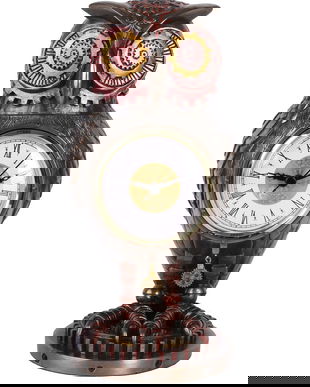 Ceas bufnita de perete din rasini