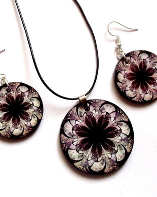 set bijuterii lemn 40856