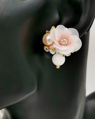 Rezervat Cercei butoni- Special Pink Flower