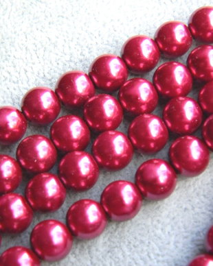 Perle din sticla 10 mm, 50 buc.