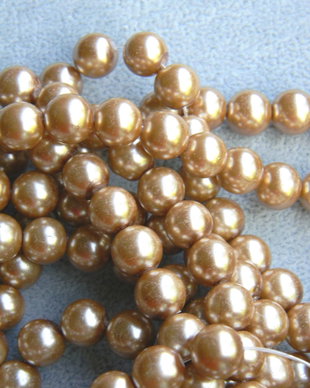 Perle din sticla 10 mm, 50 buc.