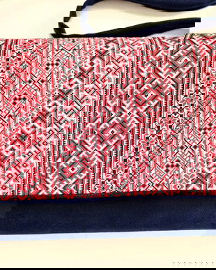 Pentru comanda - Poseta stil traditional rosu-albastru