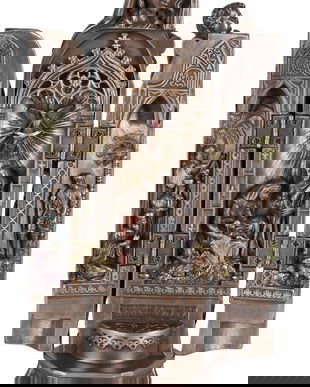 Sfanta Maria - statueta triptica din rasini