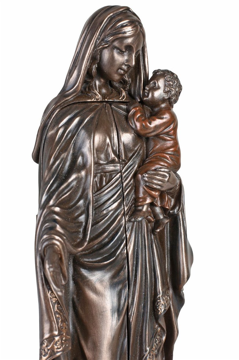 Sfanta Maria - statueta triptica din rasini