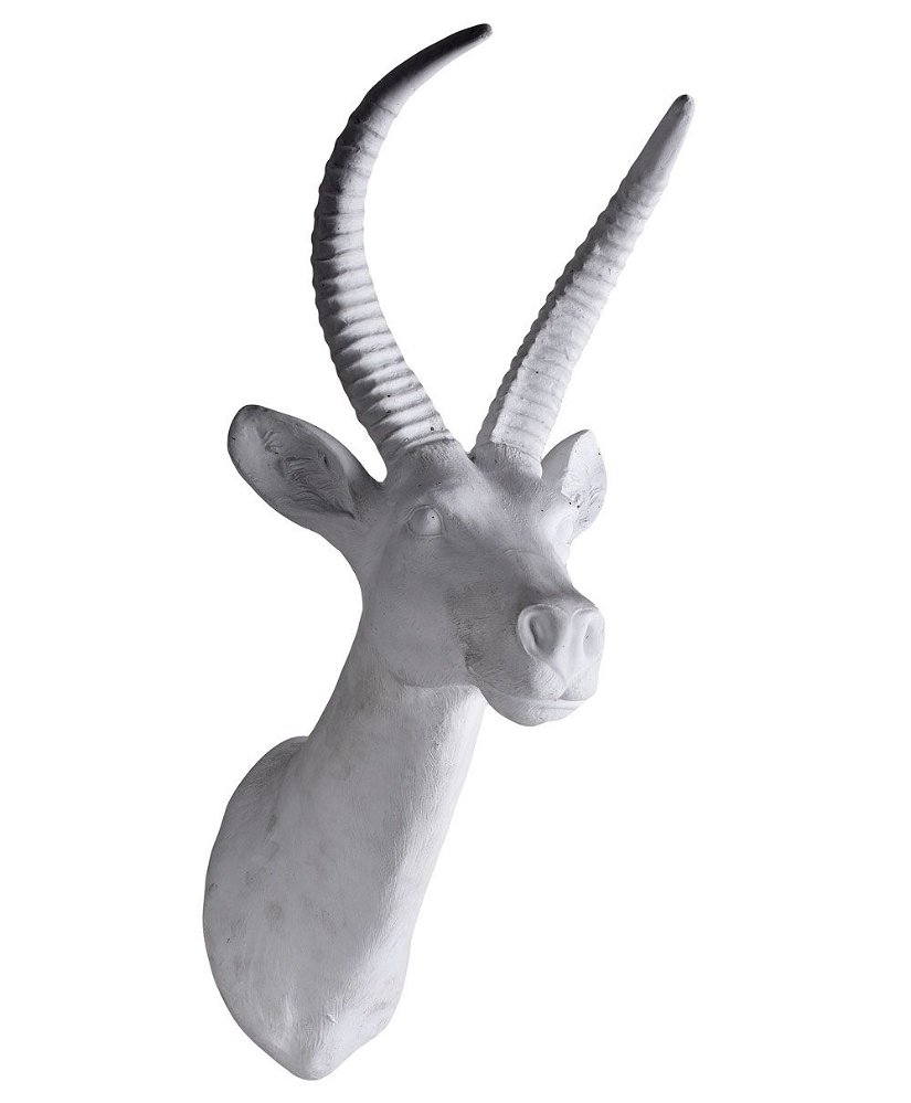 Cap de antilopa -  statueta din rasini
