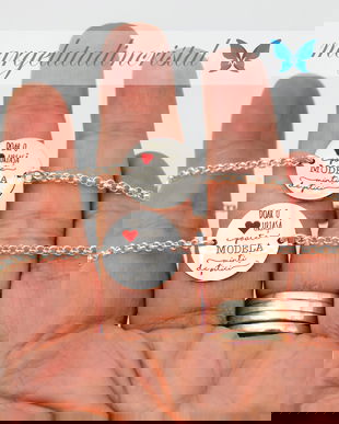 Bratara Argint Personalizata / Doar o inima uriasa poate modela minti de pitici / Argint 925