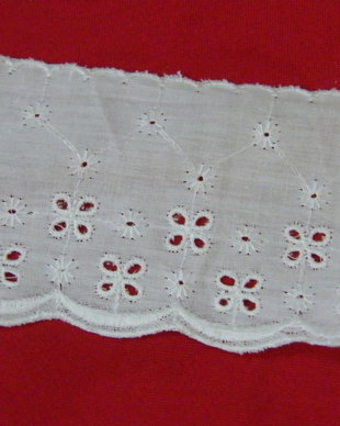 Banda dantela brodata 9m/ 6 cm