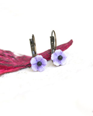 Cercei cu floare de sidef