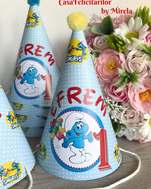 Coif petrecere  Strumf personalizat