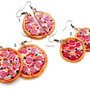 ''Pepperoni Pizza'' - cercei atarnatori