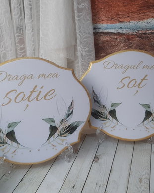 Placuta decorativa pentru decor masa prezidiu