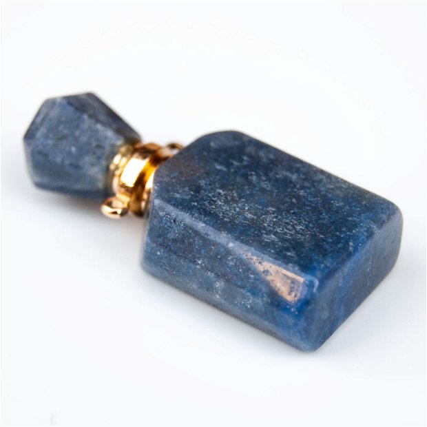 Sticluta difuzor din semipretioase  { blue quartz  } - Pandantiv  -w5477