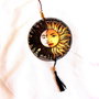 ornament pe lemn soarele si luna 40950