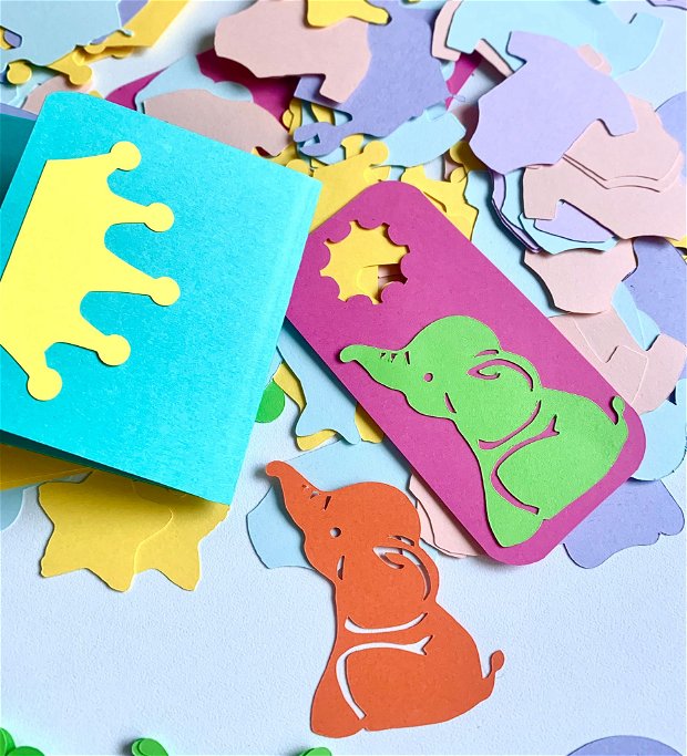 Set forme carton colorat - pentru decoratiuni