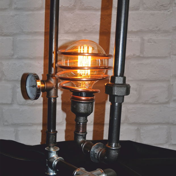 lampa steampunkdesigncj, lampa steampunk, corp de iluminat