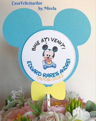 Decoratiune personalizata baby Mickey mouse