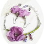 Set cu flori mov lavanda