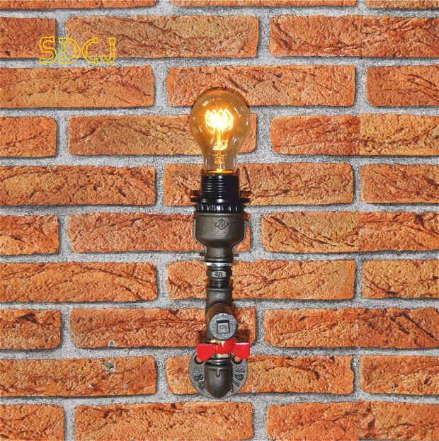 lampa aplica mica steampunkdesigncj, lampa steampunk, corp de iluminat