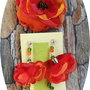 set floral portocaliu - corai