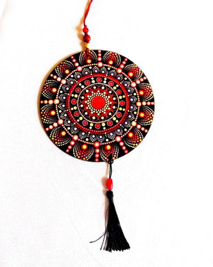 ornament pe lemn mandala 40970