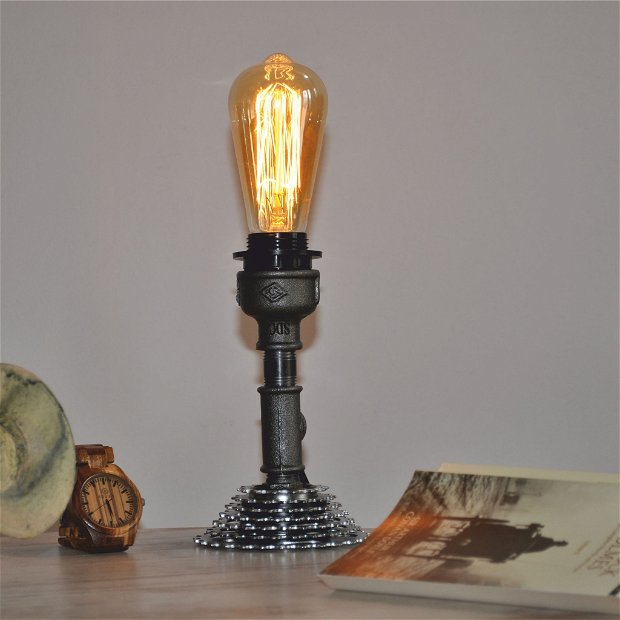 lampa mica steampunkdesigncj, lampa steampunk, corp de iluminat