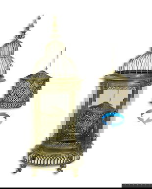 Felinar  cu o forma deosebita din metal antichizat