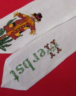 Panglica brodata pt coronita toamna
