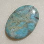Cabochon MASIV din minereu brut de larimar cu cupru, cobalt si vanadiu (lucrat manual in INDIA) aprox 5x33x48 mm