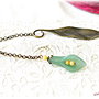 Semn de carte cu floare de aventurin