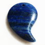 Pandantiv din lapis lazuli aprox 7x27.5x39 mm