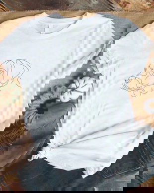 Tricou unisex brodat manual, Tricou unisex, Tricou pictat, Bluza unisex brodata manual (LABRADOR)