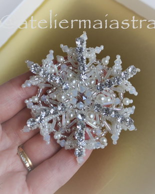 brosa stea, brosa cristale, brosa alba, accesorii femei, bijuterii cadou