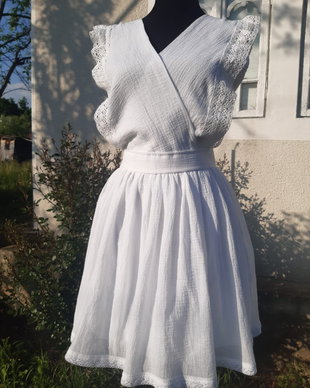 Rochie dama din panza topita