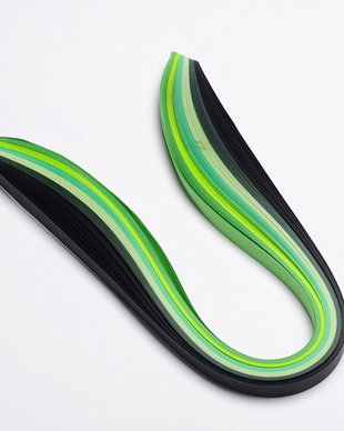 Hartie Quilling verde gradual