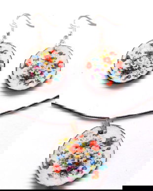 set bijuterii lemn 40634