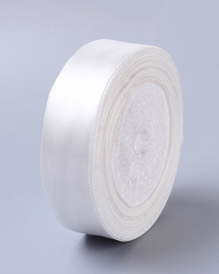 Panglica satin alb