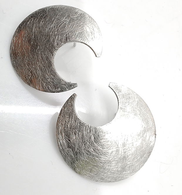 Cercei din argint semiluna