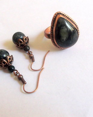 set cupru cu jasper  kambaba 41094