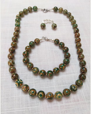 SET- AGATE DZI "3 OCHI"
