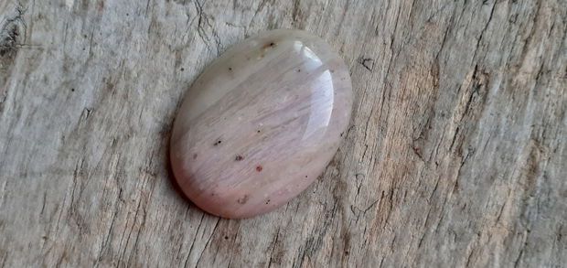 Cabochon rodonit roz prafuit, 40x30 mm