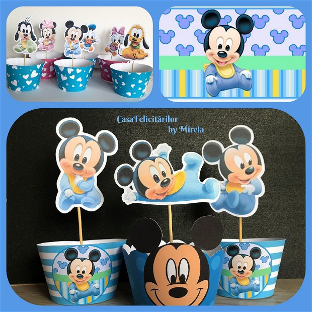 Plicuri bani botez gemeni Minnie & Mickey mouse