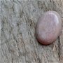Cabochon rodonit roz prafuit, 30x22 mm