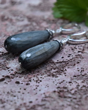 Cercei ochi de soim cu accesorii de argint 925