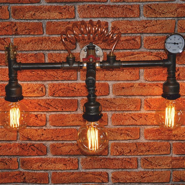 lampa aplica steampunkdesigncj, lampa steampunk, corp de iluminat