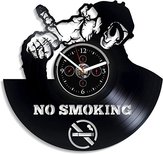 NO SMOKING- ceas de perete