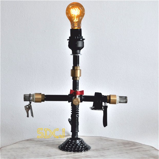 lampa suport steampunkdesigncj, lampa steampunk, corp de iluminat