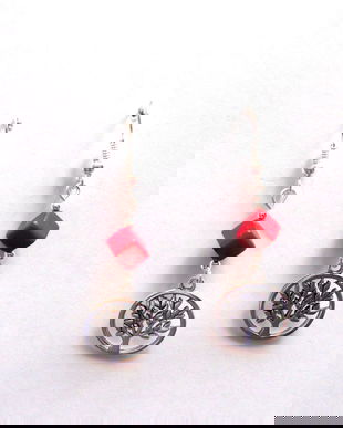 cercei howlite cu arborele vietii 40692